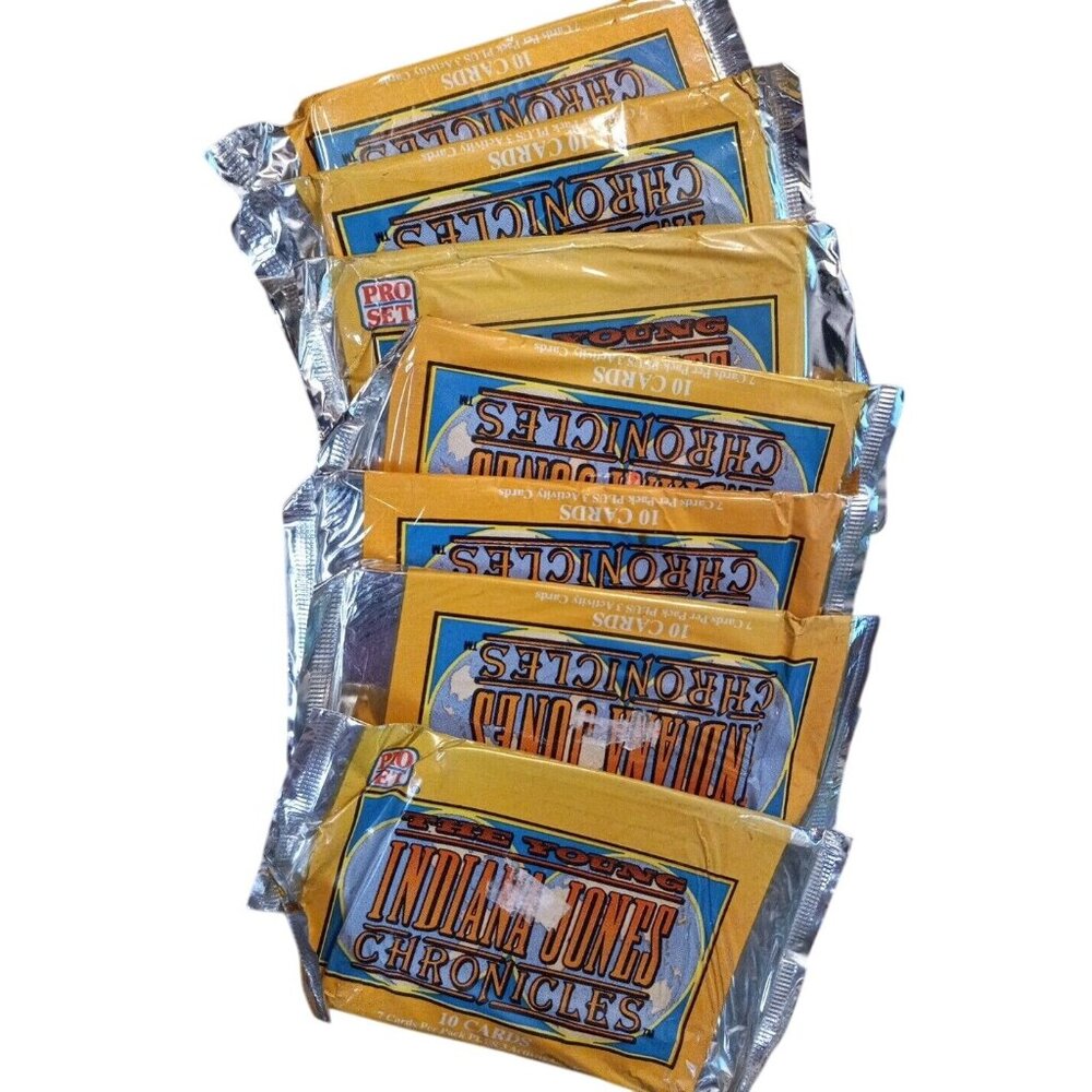 1992 The Young Indiana Jones Chronicles Trading Card Sealed unopened 7 Packs